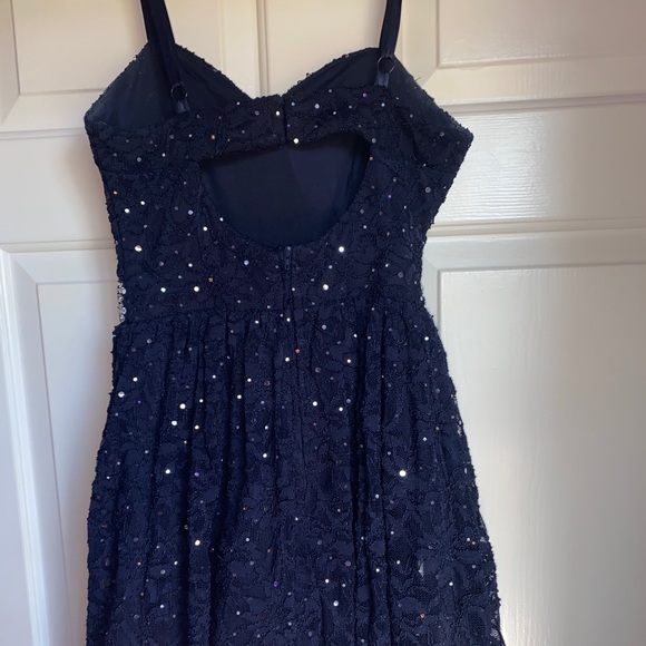 Navy Blue Sparkly Dress - Picture 2 of 2